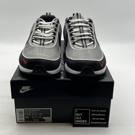 Size 11.5 - Nike Air Zoom Spiridon SP 2024 Silver Red (HF9117-001)