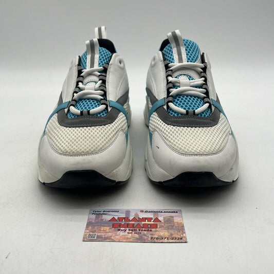 Size 10 - Dior B22 Sneaker ‘White Light Blue’ Grey Leather (3SN231YKA-H560)