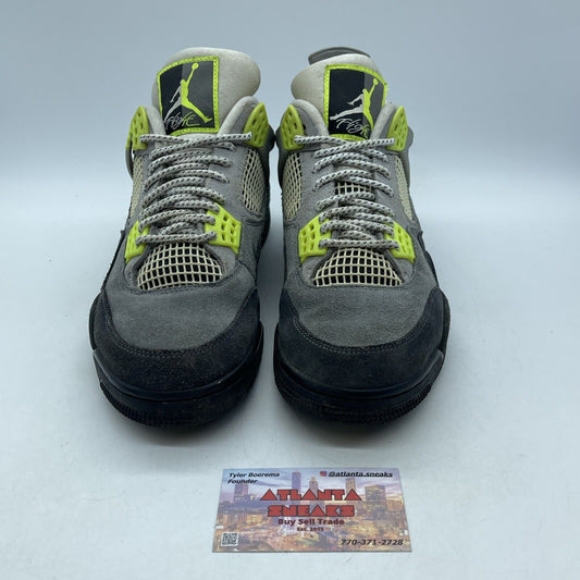Size 8.5 - Jordan 4 Retro SE Mid Neon 95 Grey Black Green Suede (CT5342-007)