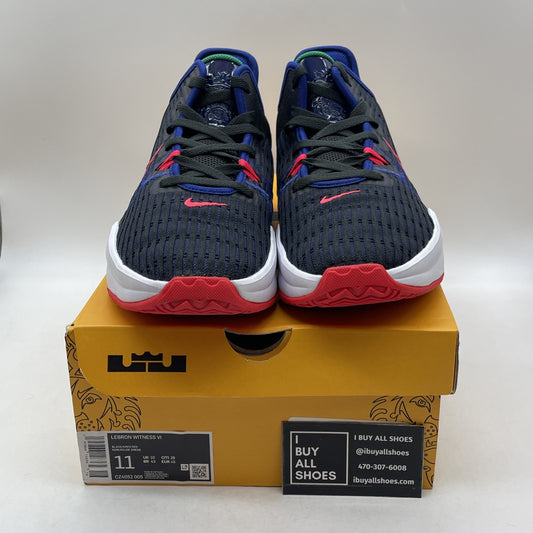 Size 11 - Nike LeBron Witness 6 Black Deep Royal Blue (CZ4052-005)