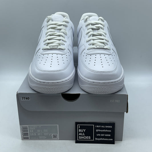 Size 12 - Nike Air Force 1 '07 Low Triple White (CW2288-111)