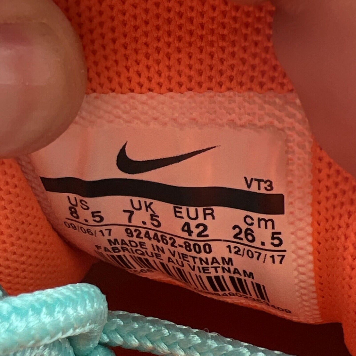 Size 8.5 - Nike Air Max 98 QS Cone (924462-800)