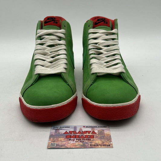 Size 10 - Nike Blazer Premium SB Green White Red (314070-331)