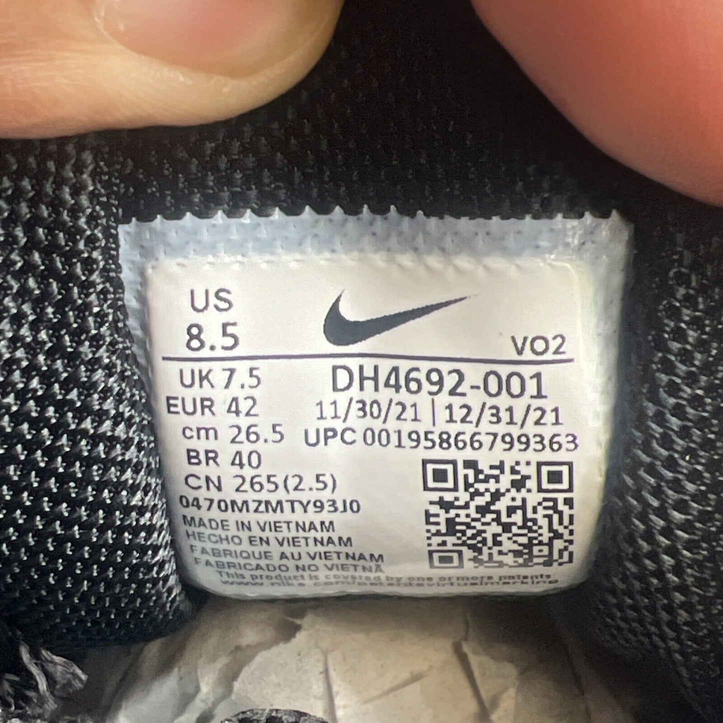 Size 8.5 - Nike NOCTA x Hot Step Air Terra Black (DH4692-001)