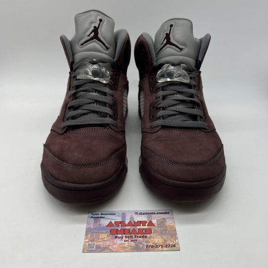 Size 10 - Air Jordan 5 Retro SE 2023 Burgundy Grey Suede (DZ4131-600)