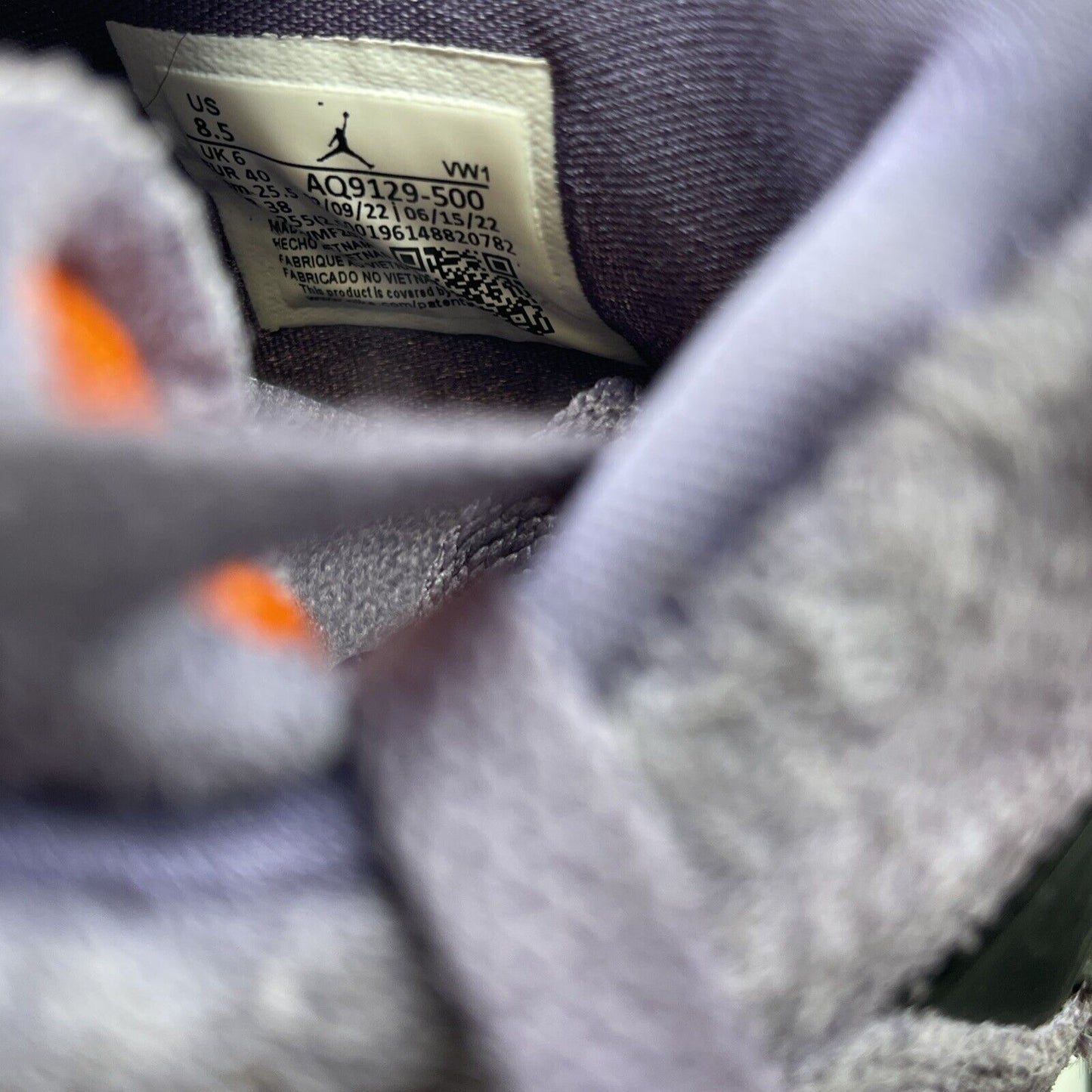 Size 8.5W - Jordan 4 Retro Mid Canyon Purple Suede Black Leather (AQ9129-500)