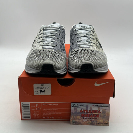 Size 9 - Nike Flyknit Racer Pure Platinum (862713-002)