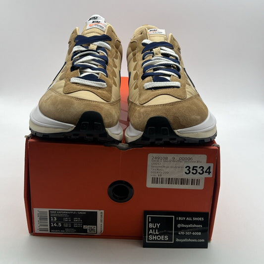 Size 13 - Nike VaporWaffle x Sacai Tan Navy (DD1875-200)