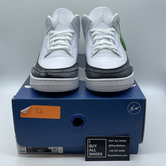 Size 11 - Jordan 3 Retro SP x Fragment Design Mid White Suede (DA3595-100)