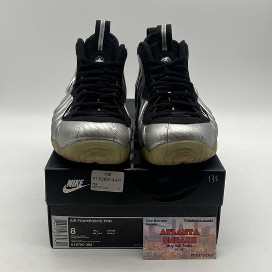 Size 8 - Nike Air Foamposite Pro ‘Silver Surfer’ Silver Suede (616750-004)
