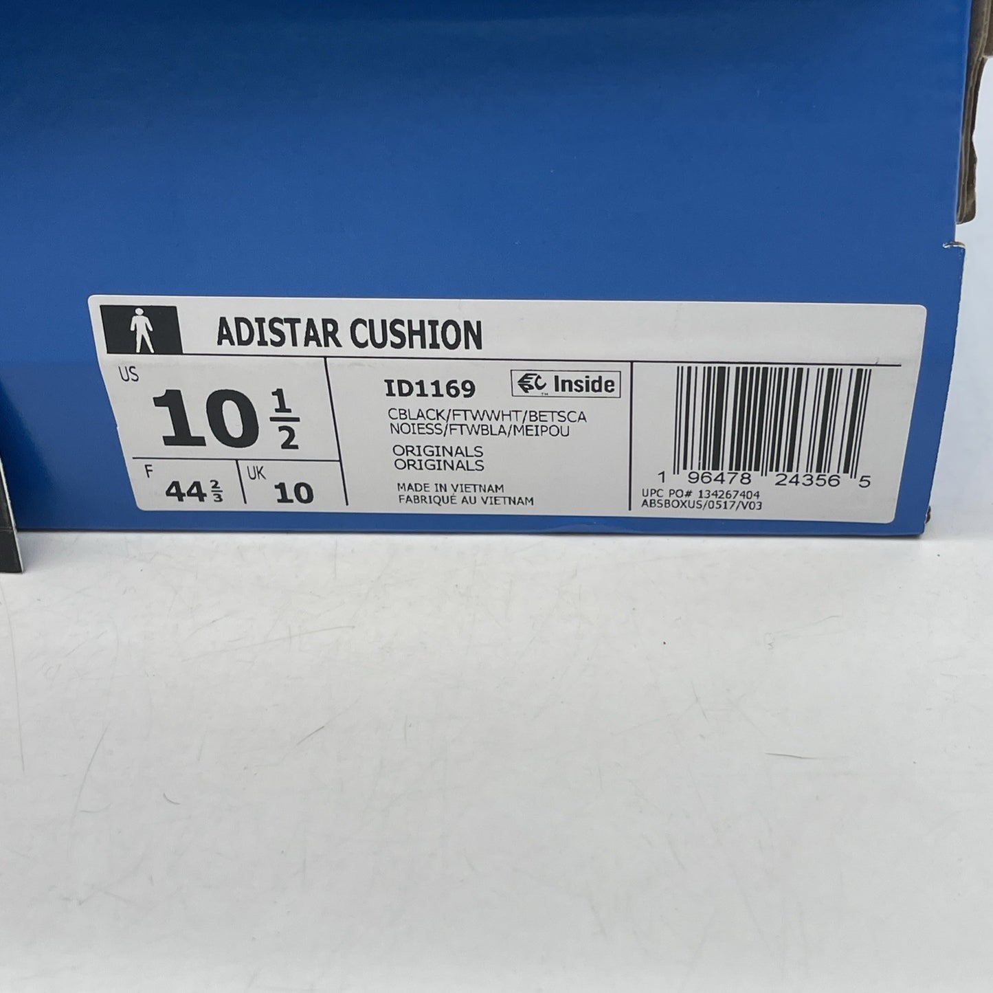 Size 10.5 - adidas Adistar Cushion Lace Up Mens Black (ID1169)