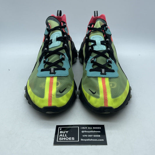 Size 13 - Nike React Element 87 Hyper Fusion Pink Blue Black Suede (AQ1090-700)