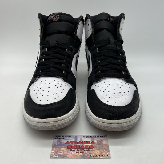 Size 13 - Jordan 1 Retro OG High Stage Haze Black White Leather (555088-108)