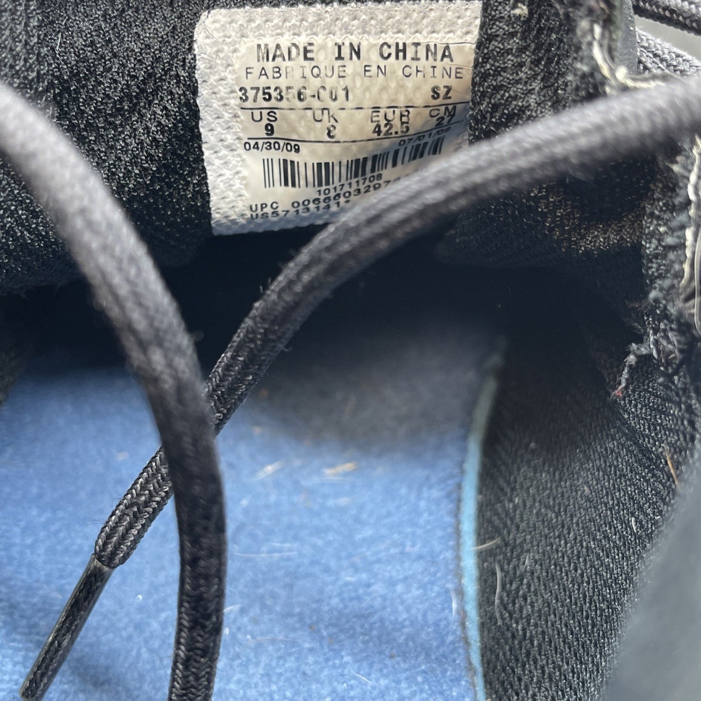 Size 9 - Air Jordan Spizike Winterized Black Anthracite 2009 (375356-001)