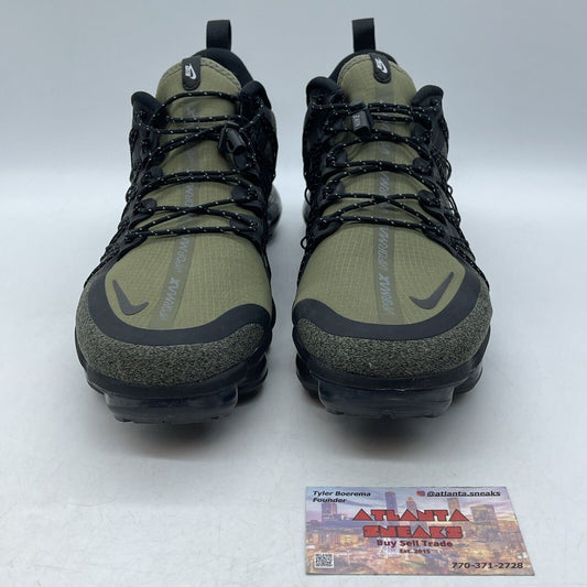 Size 9.5 - Nike Air VaporMax Run Utility Medium Olive Black Grey (AQ8810-201)