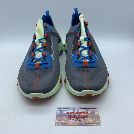 Size 13 - Nike React Element 55 SE Volt Stardust Grey Suede Leather (CT1142-700)