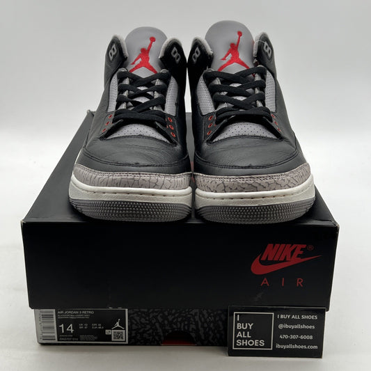 Size 14 - Air Jordan 3 Retro OG 2024 Black Cement (DN3707-010)