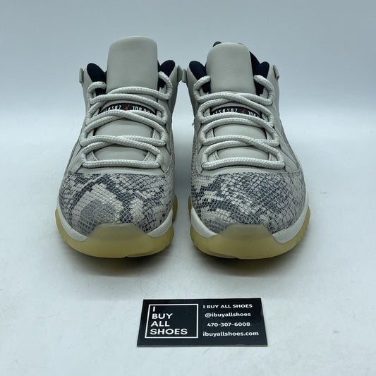 Size 9.5 - Air Jordan 11 Retro Low Light Bone Snakeskin Leather ( CD6846-002)