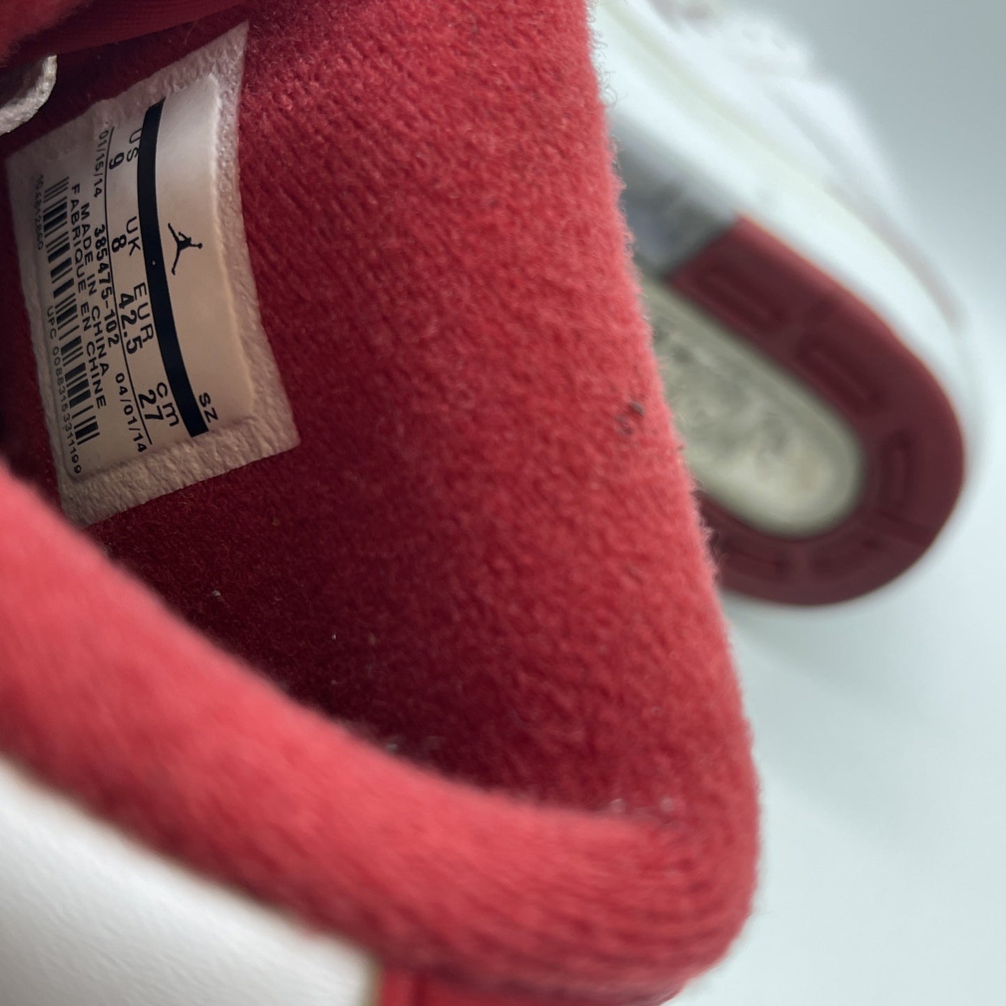 Size 9 - Air Jordan 2 Retro Chicago Home White Red Leather (385475-102)