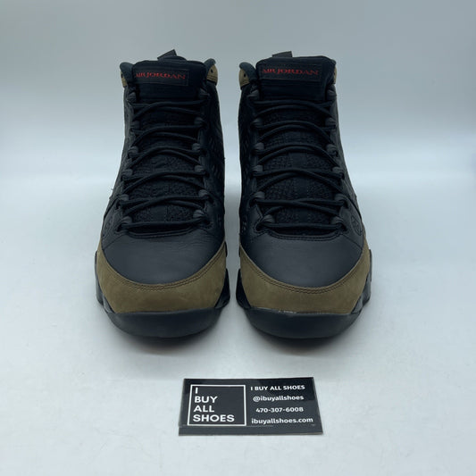 Size 10.5 - Air Jordan 9 Retro 2024 Olive Green Black Red Suede (HV4794-030)