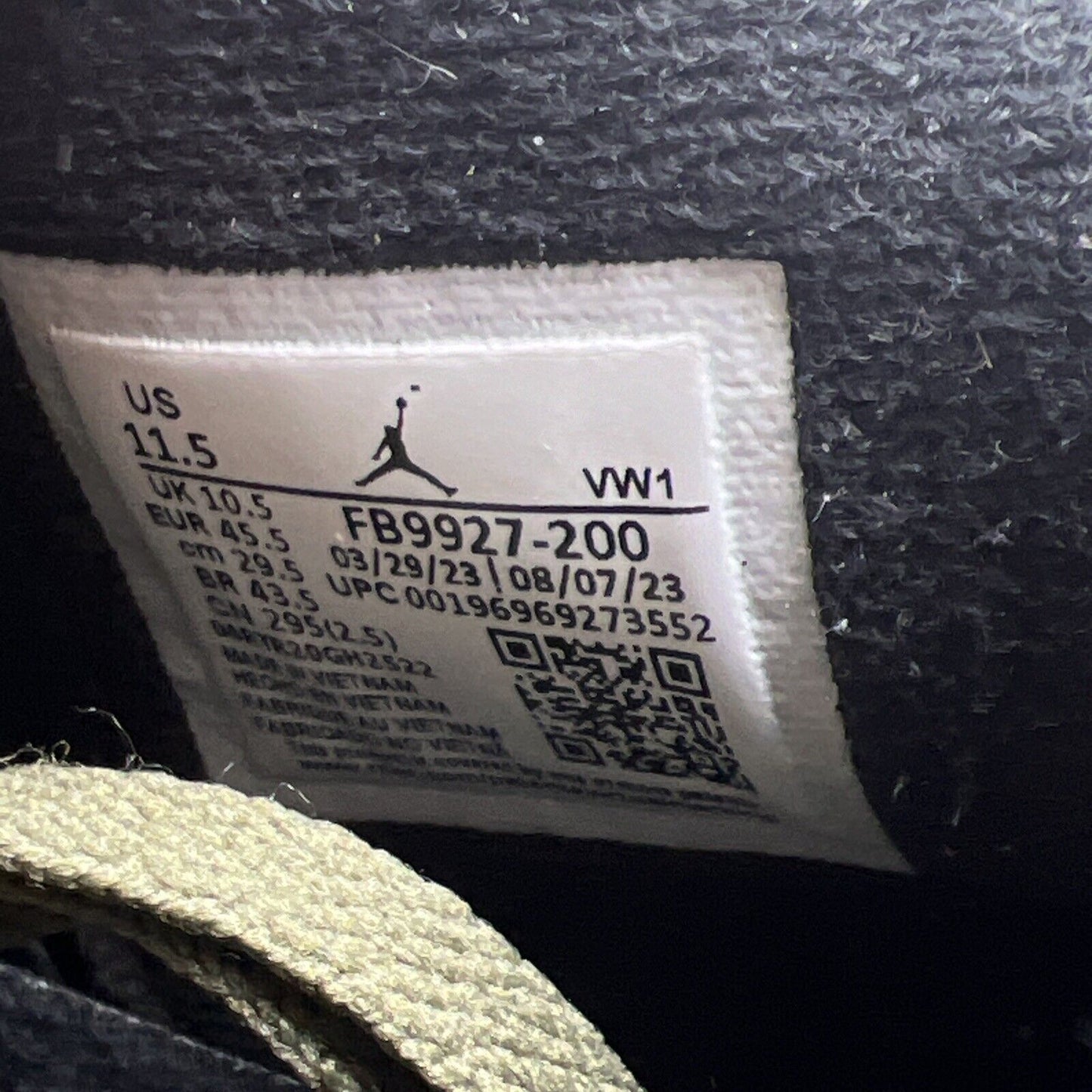 Size 11.5 - Jordan 4 SE Retro Low Craft - Olive Black White Suede (FB9927-200)