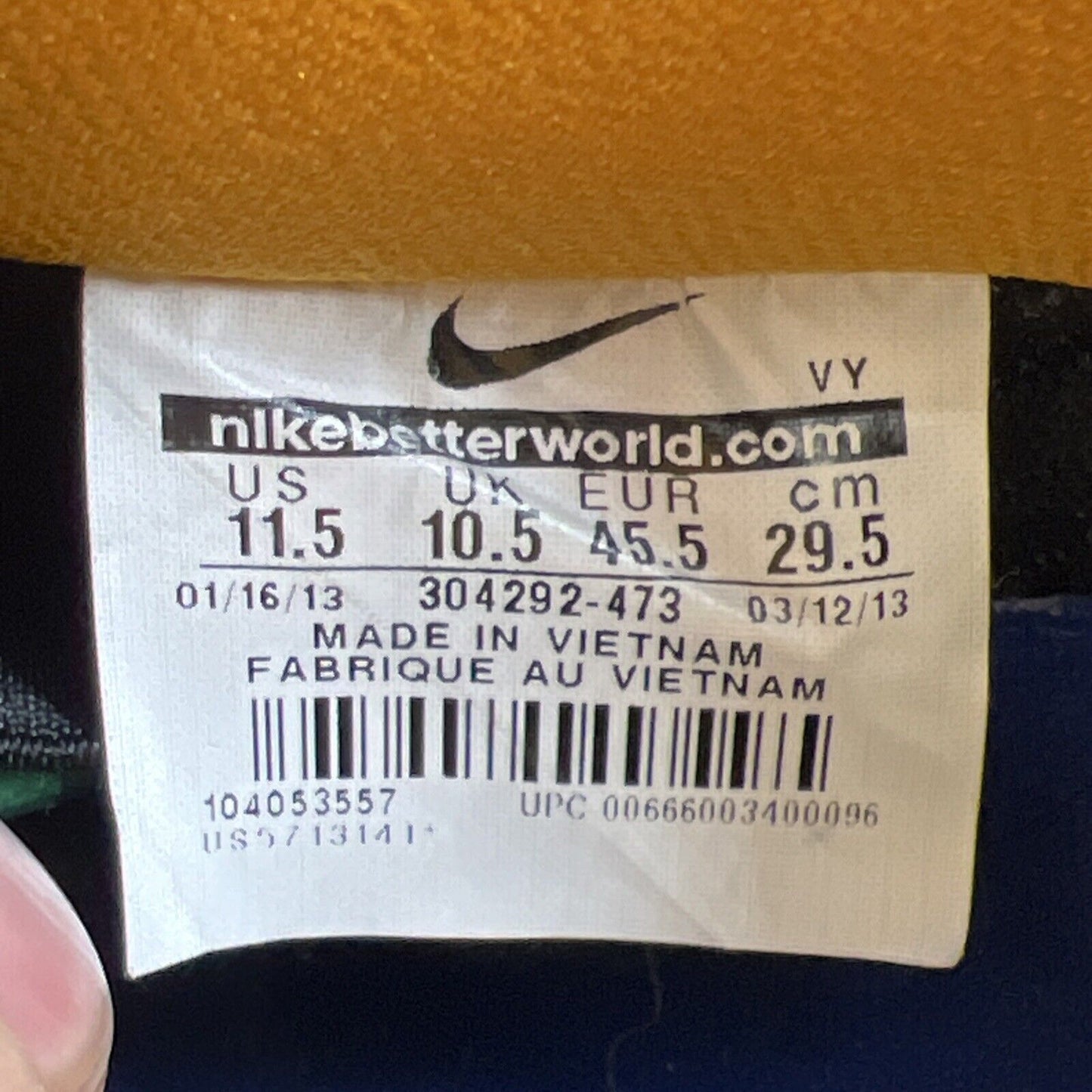 Size 11.5 - Nike Dunk Pro SB Low Royal Blue Midas Gold (304292-473)