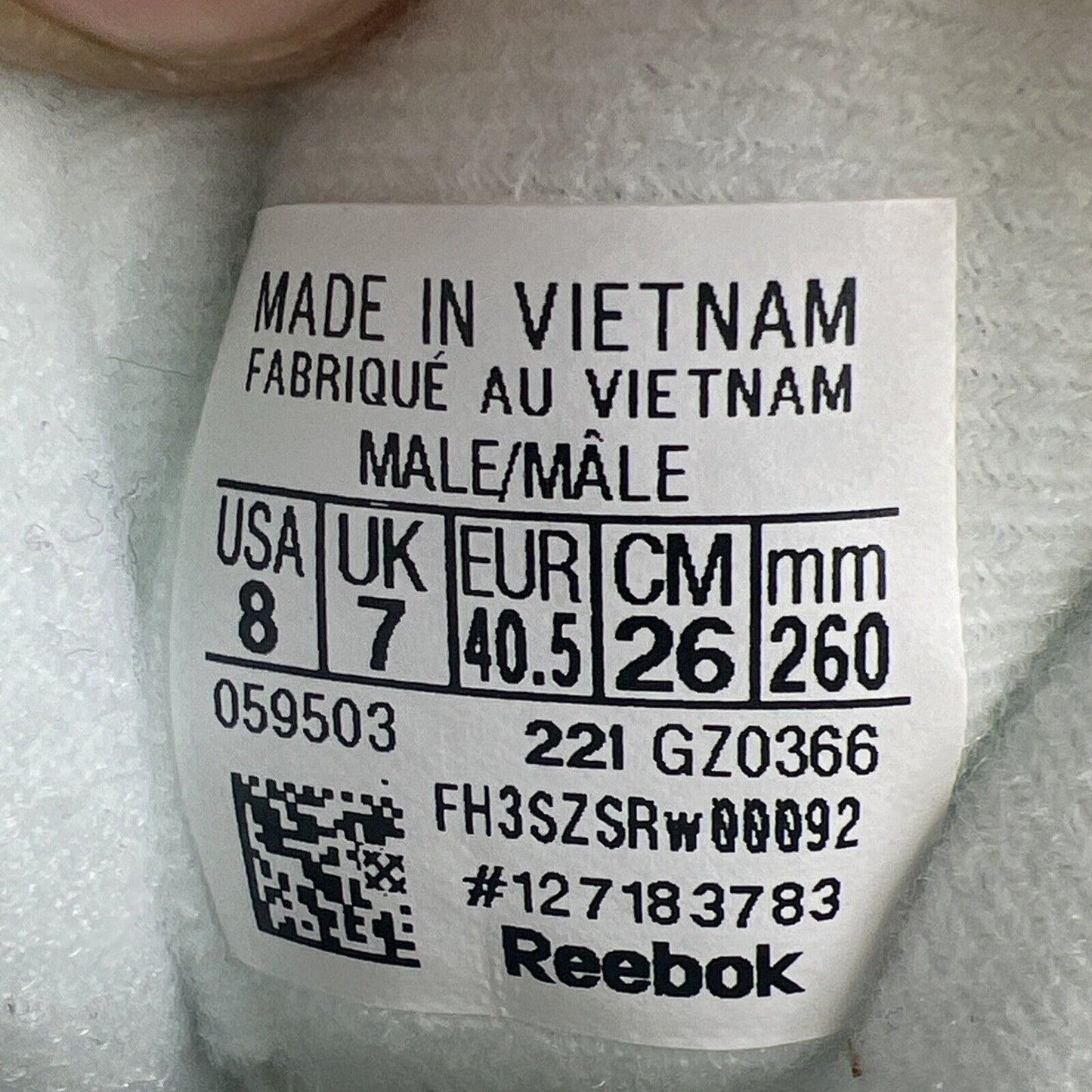 Size 8 - Reebok Question Low White Grey (GZ0366)