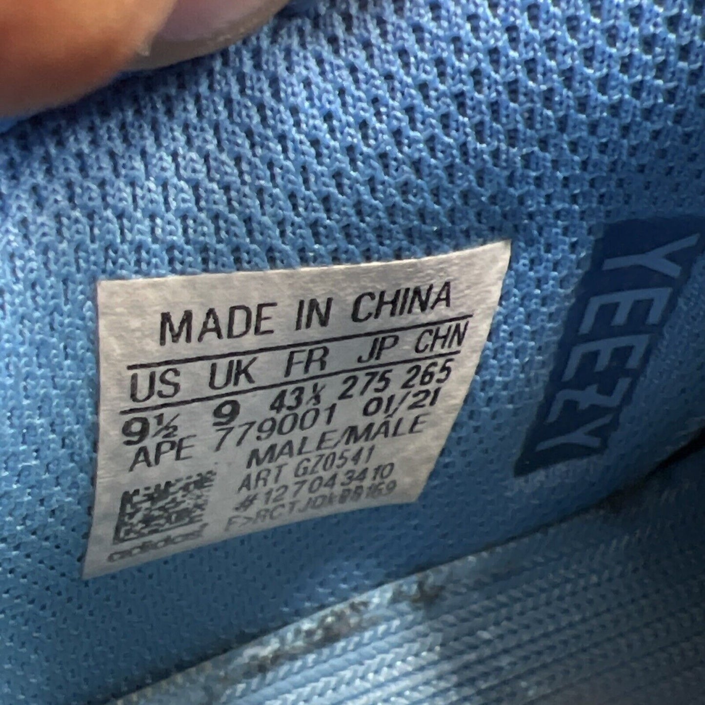 Size 9.5 - Adidas Yeezy Boost 700 Bright Blue (GZ0541)