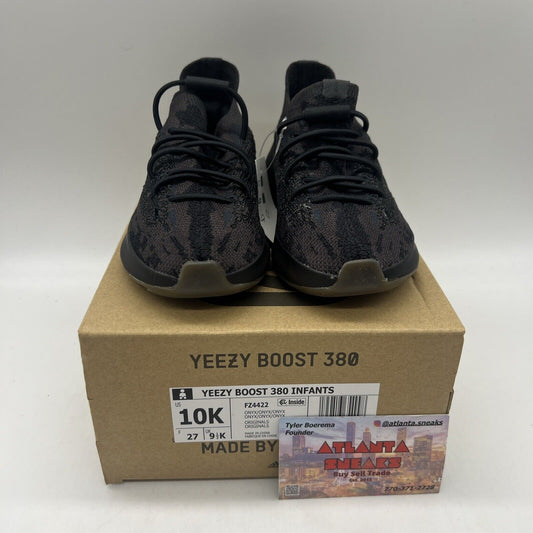 Adidas Yeezy Boost 380 'Onyx' Infants FZ4422 Size 10K Brand New Og All DS