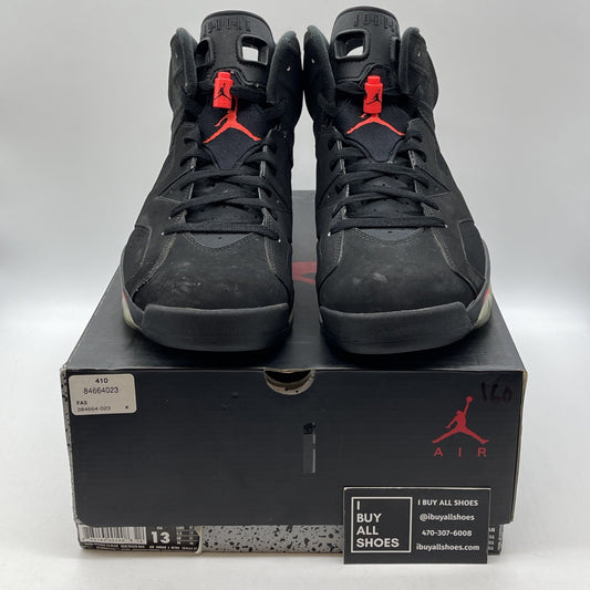 Size 13 - Jordan 6 Retro Infrared Black 2014 Black Pink Suede (384664-023)