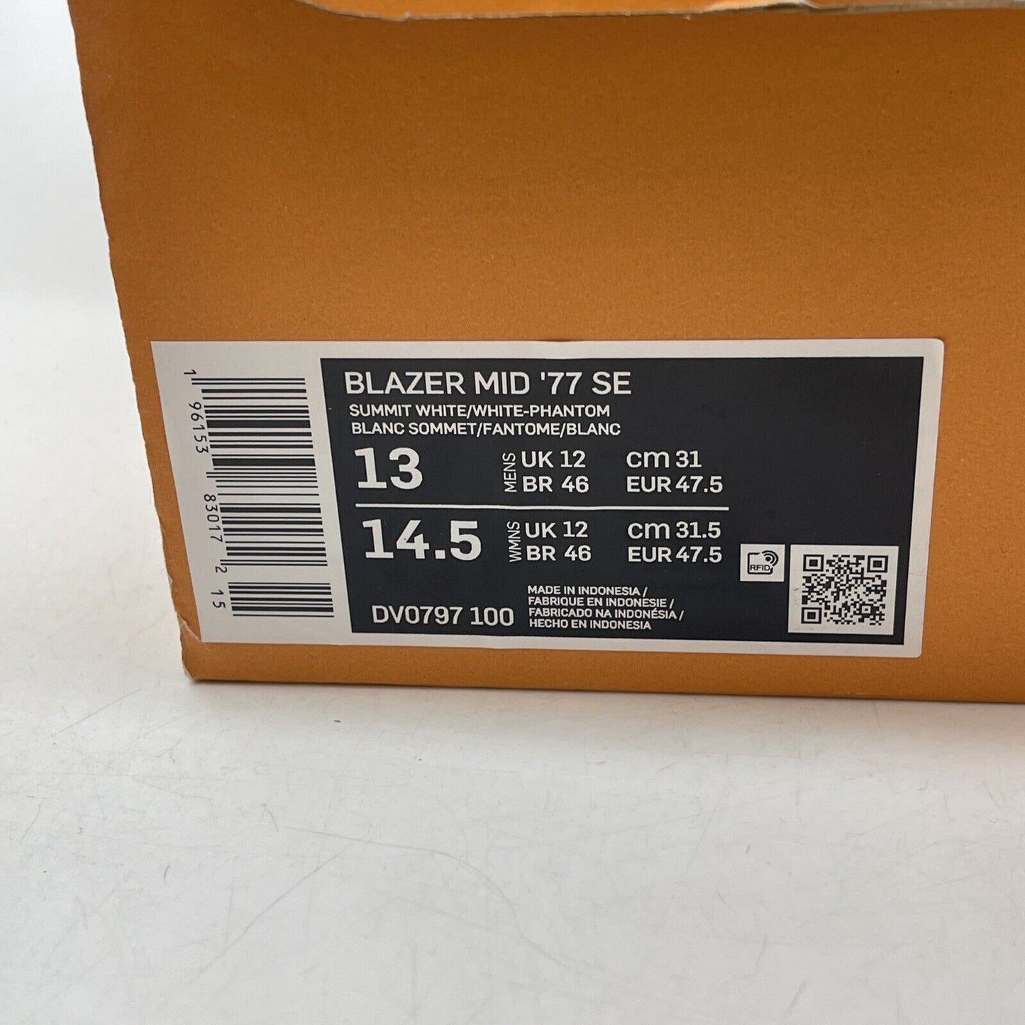 Size 13 - Nike Blazer '77 EMB Mid All-Star - Salt Flats Suede (DV0797-100)