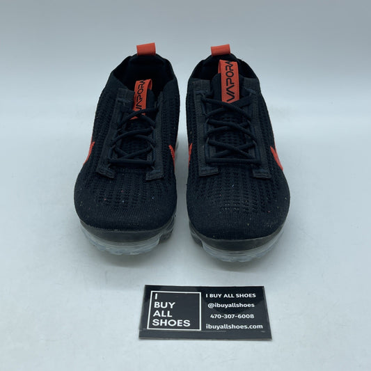 Size 6W - Nike Air Vapormax 2021 Flyknit Leopard Black Brown Suede (DH4090-001)