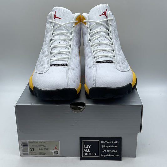 Size 11 - Air Jordan 13 Del Sol 2022 Yellow White Suede Leather (414571-167)