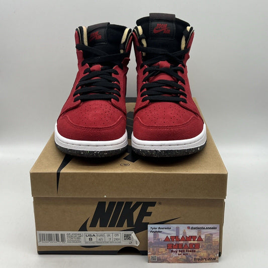 Size 8 - Jordan 1 High Zoom Air Comfort Red Brand New Og All