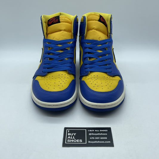 Size 11W - Air Jordan 1 Retro OG High Reverse Laney Yellow Blue (FD2596-700):
