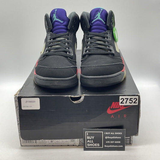 Size 8.5 - Jordan 5 Retro Top 3 Black Red Purple White Blue Suede (CZ1786-001)