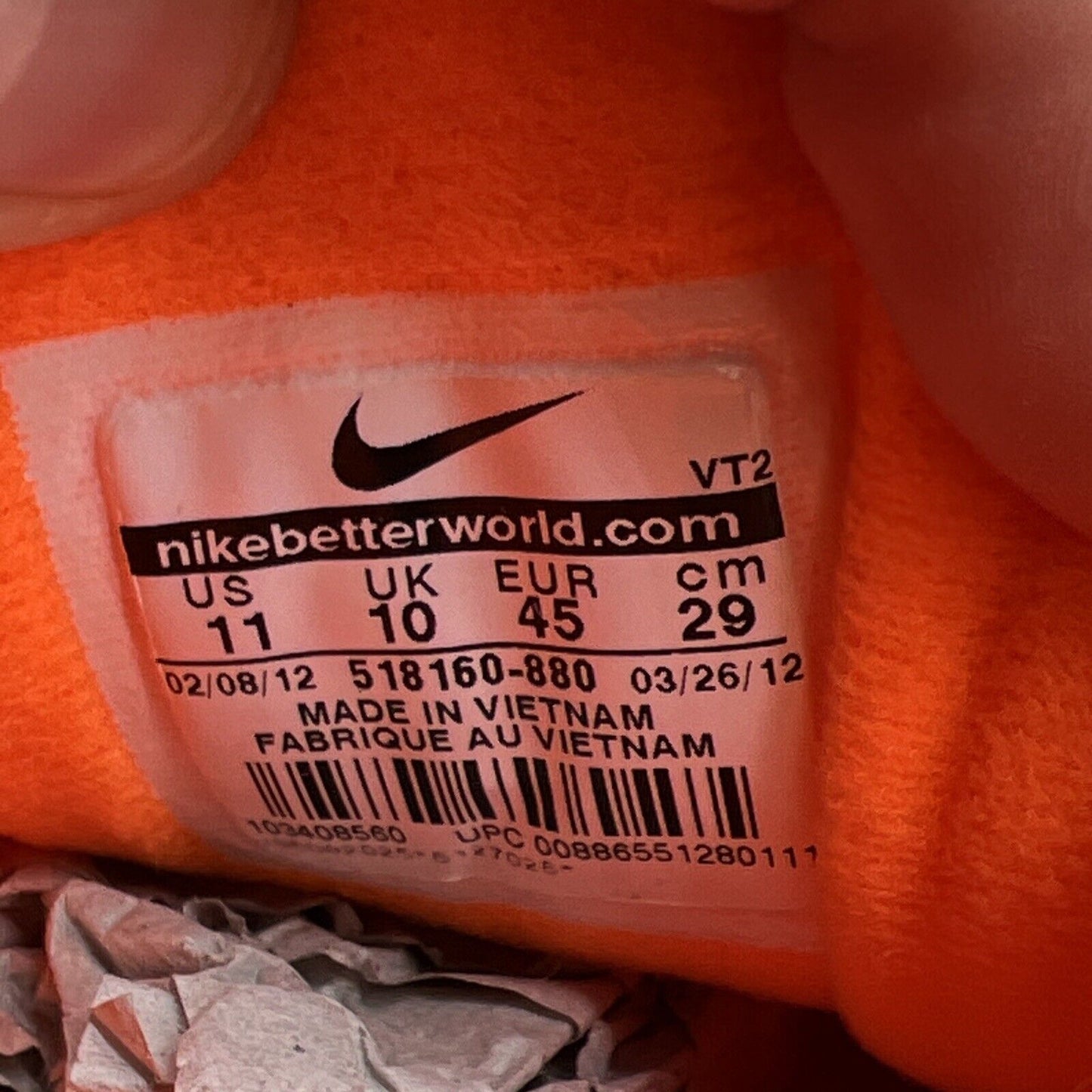 Size 11 - Nike Air Max 97 Hyperfuse Total Orange (518160-880)