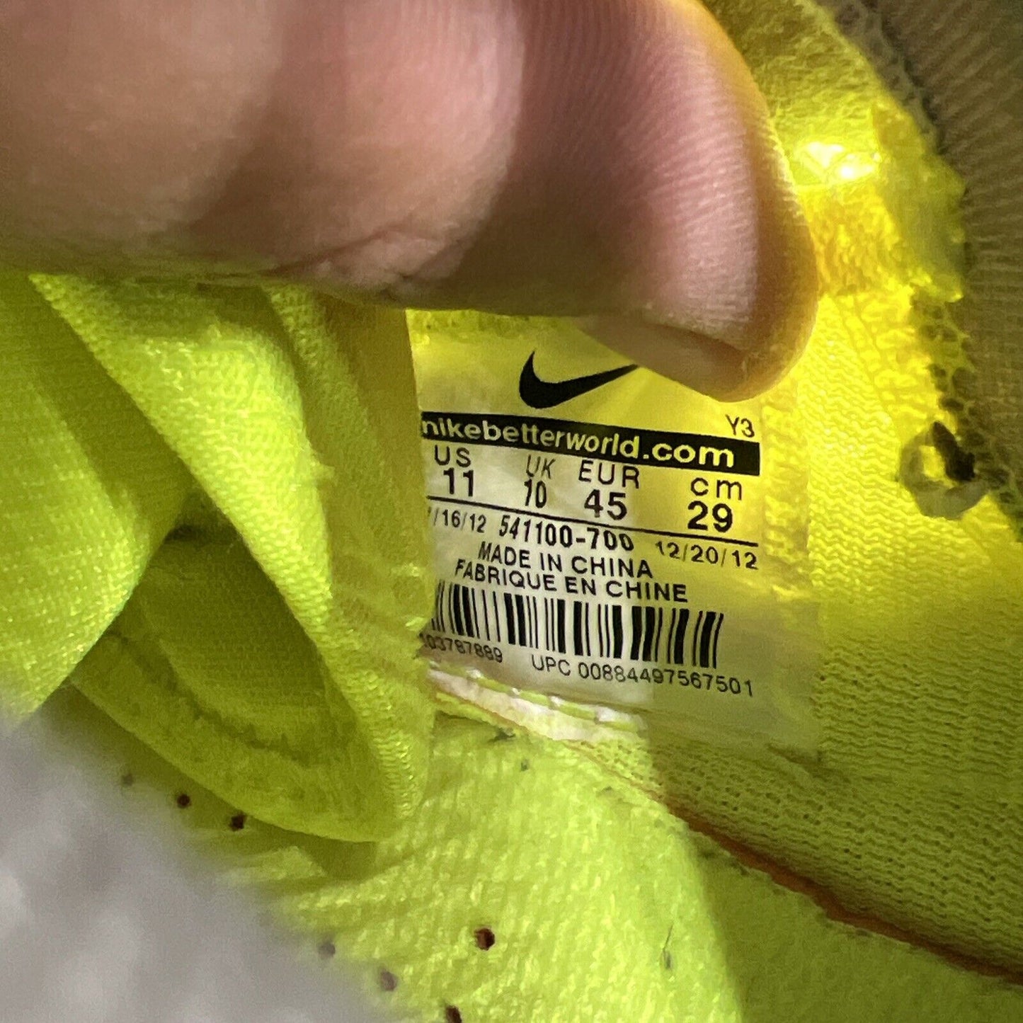 Size 11 - Nike LeBron 10 Volt - (541100-700)