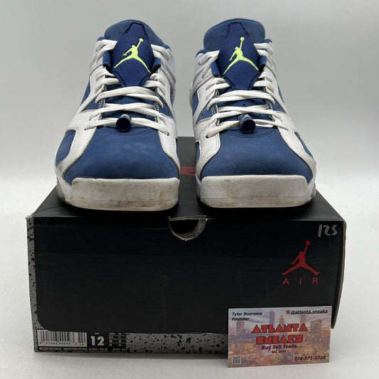 Size 12 - Air Jordan 6 Low Ghost Green White Suede Blue (304401-106)