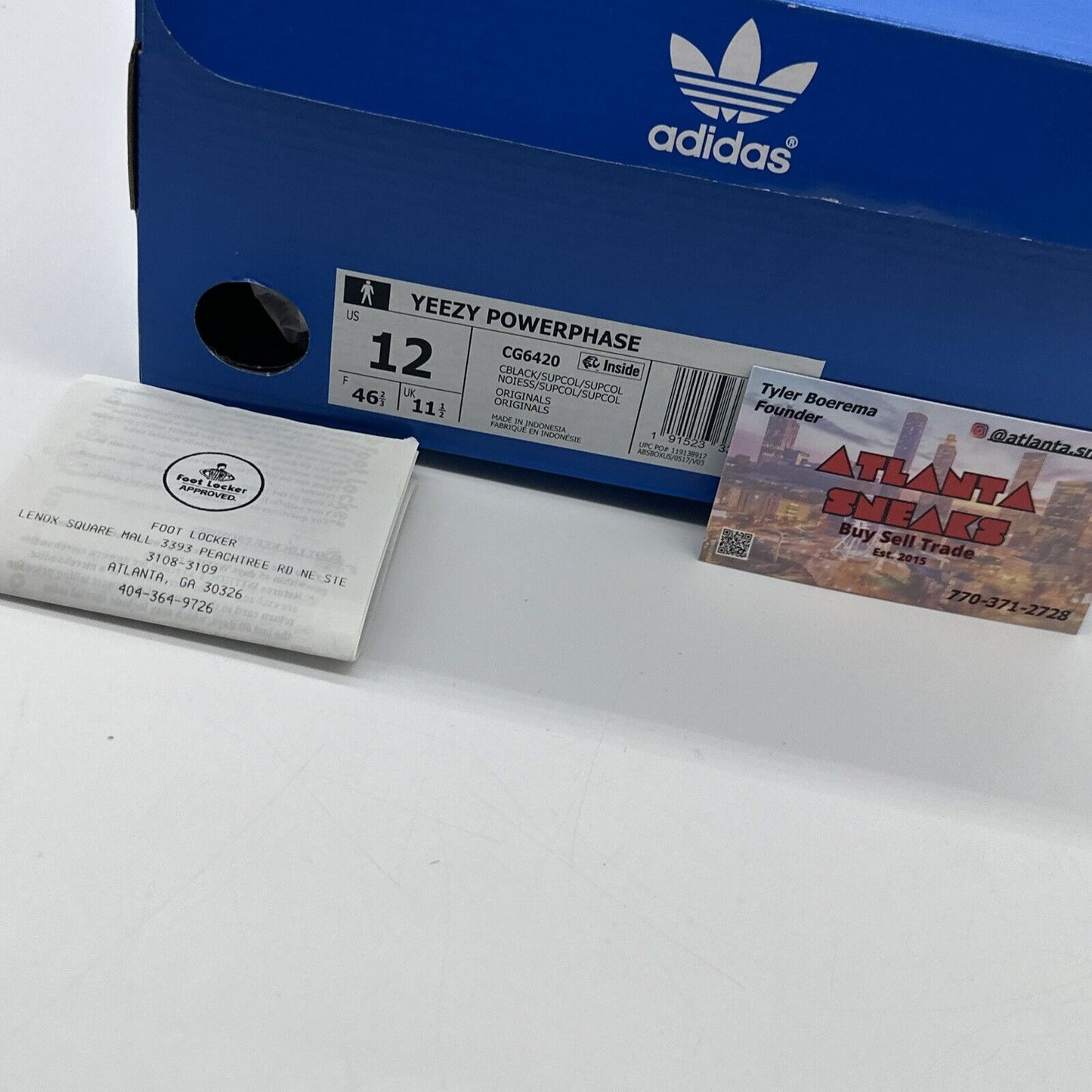 Size 12 - adidas Yeezy Powerphase Calabasas Core Black