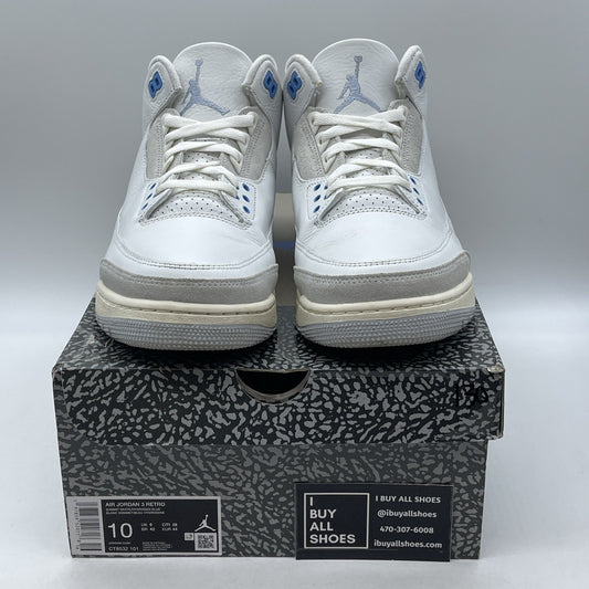 Size 10 - Air Jordan 3 Retro Lucky Shorts Blue White Grey Suede (CT8532-101)