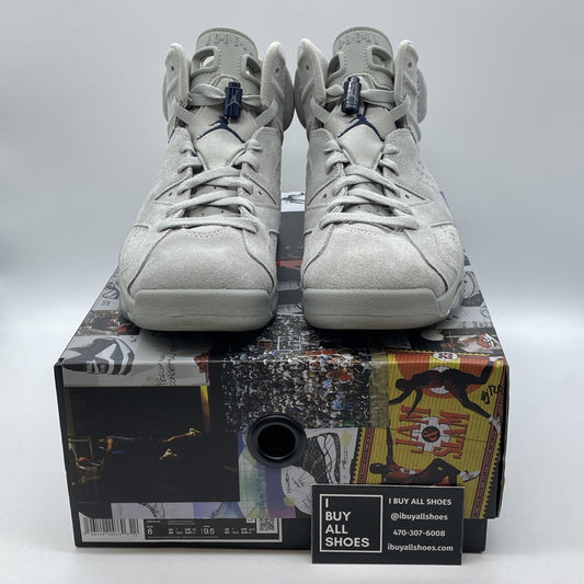 Size 8 - Jordan 6 Retro Mid Georgetown Grey Blue Suede (CT8529-012)