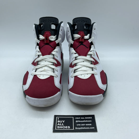 Size 8.5 - Jordan 6 Retro OG Mid Carmine White Red Leather Suede (CT8529-106)