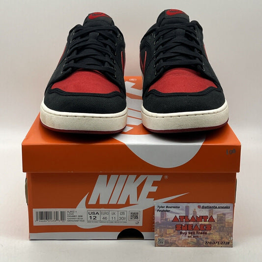 Size 12 - Air Jordan 1 KO Bred - DX4981-006 Red Black White (DX4981-006)