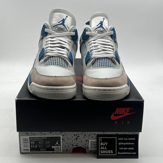 Size 10 - Air Jordan 4 Retro 2024 Military Blue (FV5029-141)