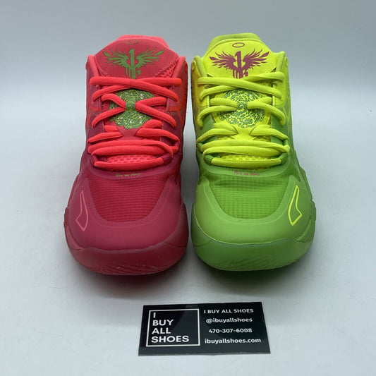 Size 7.5 - Puma MB.01 Rick & Morty 2022 Pink Yellow Green Suede (554724-610)