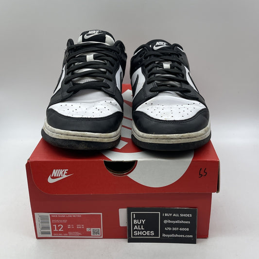 Size 12 - Nike Dunk Low Black White (DD1391-100)