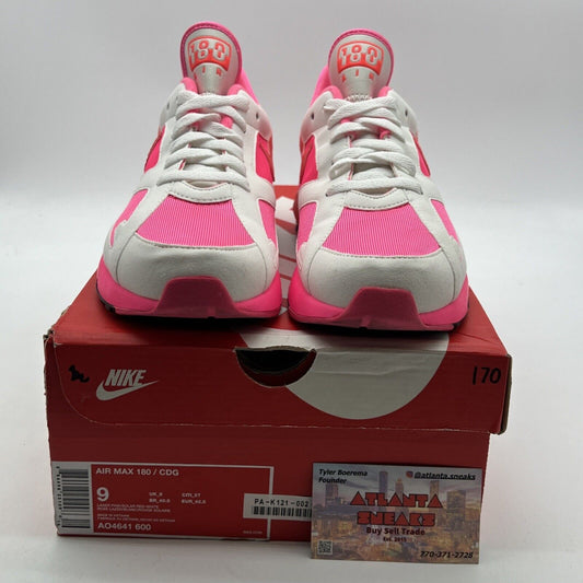 Size 9 - Nike Comme des Garçons x Air Max 180 White Pink (AO4641-600)
