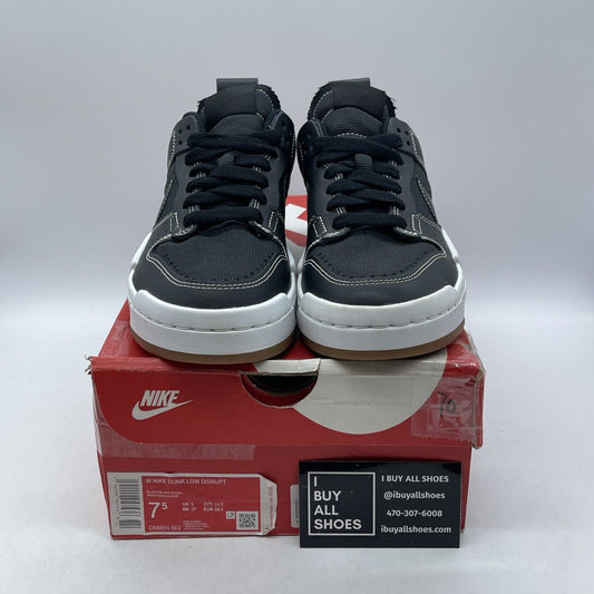 Size 7.5W - Nike Dunk Disrupt Low Black Gum White Brown Leather (CK6654-002)
