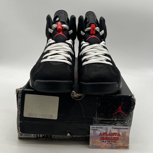 Size 10.5 - Air Jordan 6 Retro Infrared Black 2014 (384664-023)